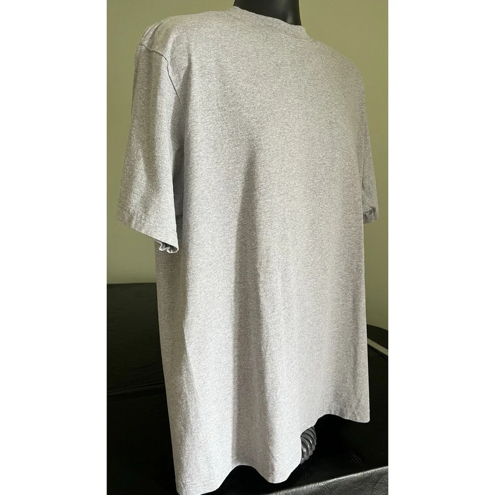 Shaka Wear T-Shirt Super Max Heavyweight Mens XL Tall Grey Short Sleeve